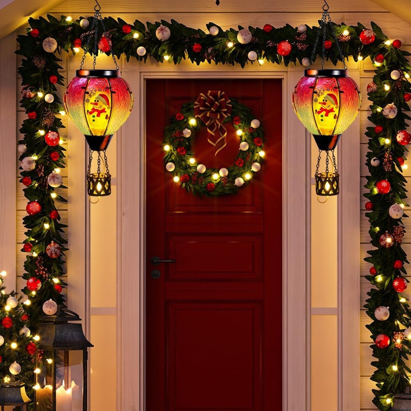 Solar outdoor christmas lanterns cheap